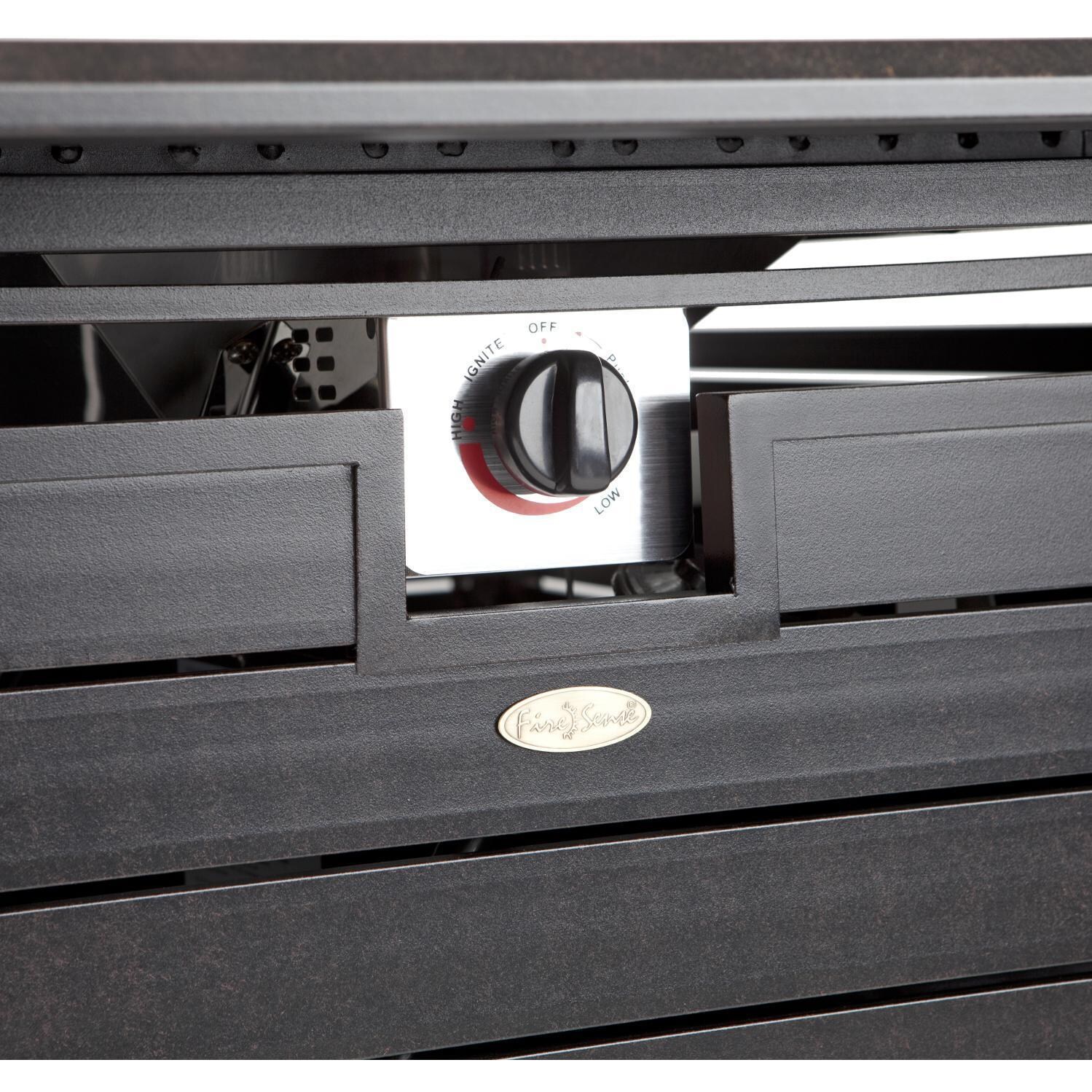 Haven Bay 35-Inch Propane Gas Fire Pit Table By Ultimate Patio - Controls - Detail thumbnail