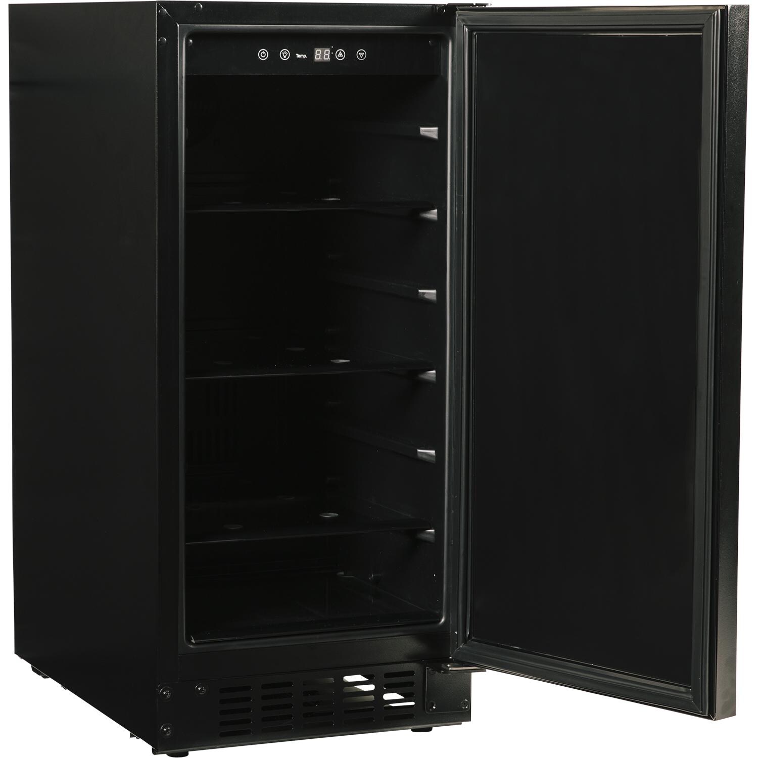 Azure 15-Inch 3 Cu. Ft. Compact Refrigerator - Custom Panel Ready - Door Open thumbnail