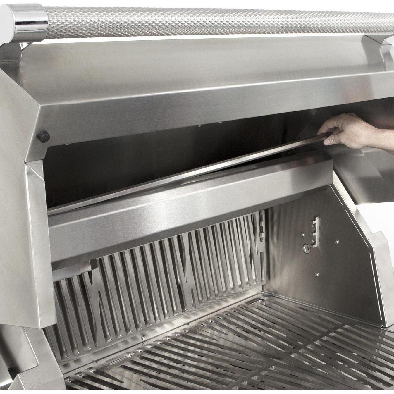Hestan 42-Inch Freestanding Gas Grill - Rotisserie Spit Storage thumbnail