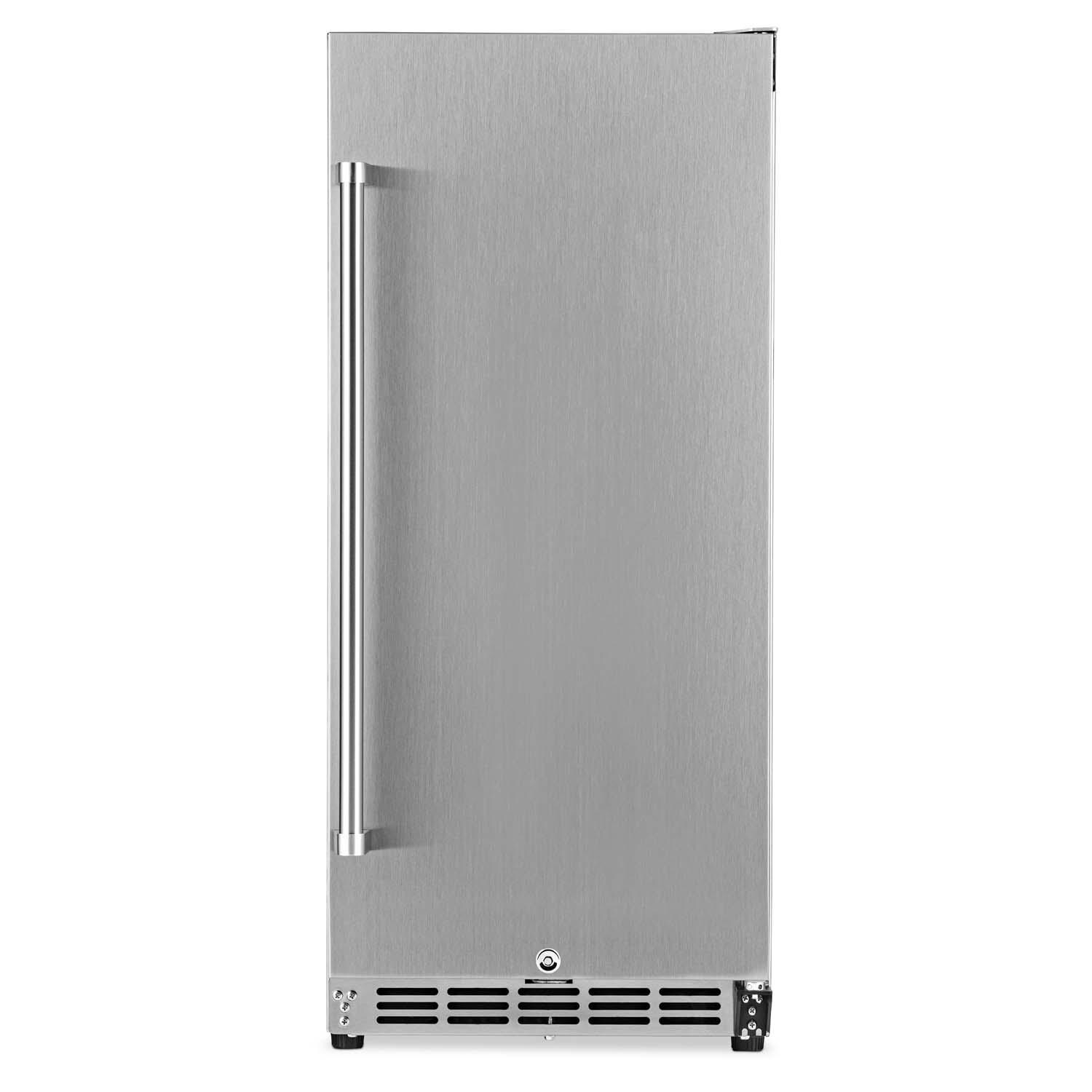 NewAir 15 Inch 90 Can Right Hinge Commercial Built-in Outdoor Beverage Cooler - Stainless Steel - NCR032SS00
