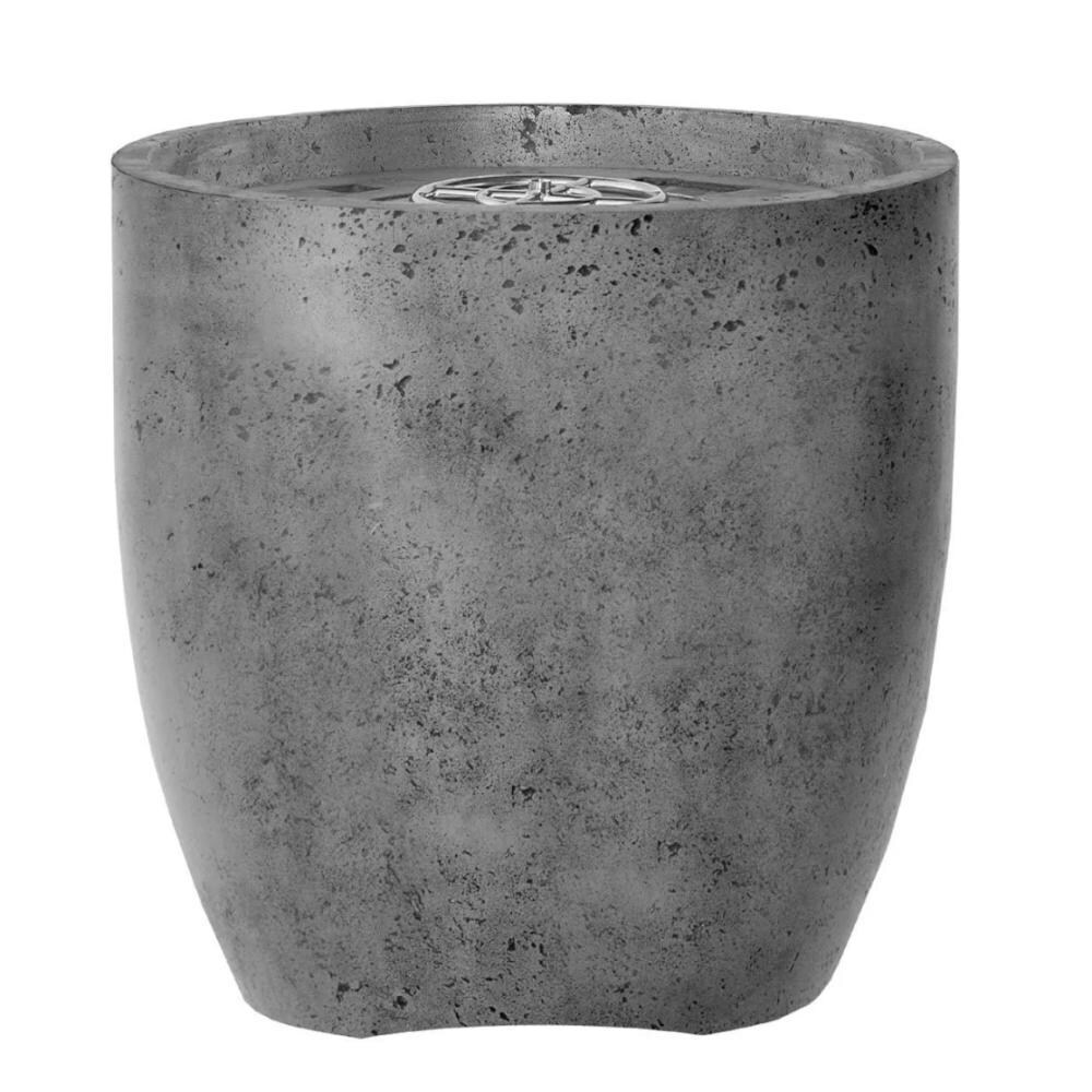 Pentola 2 24-in Round GFRC Natural Gas Fire Urn in Natural by Prism Hardscapes