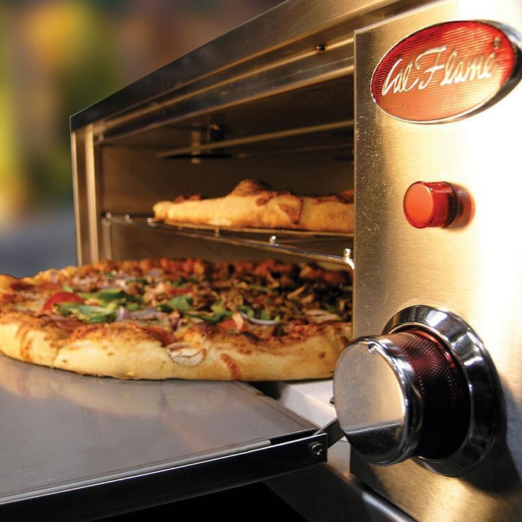 Cal Flame 2-in-1 Warmer And Pizza Oven - In Use thumbnail