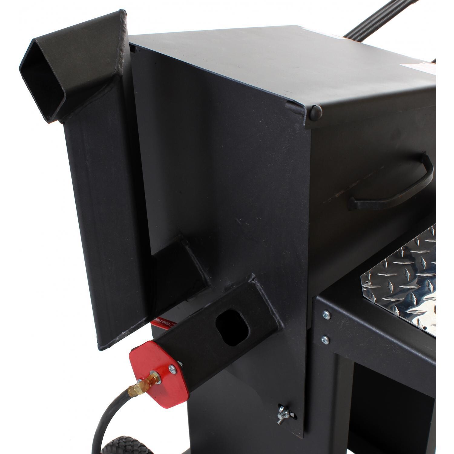 Cajun Fryer 4 Gallon Deep Fryer With 2 Baskets - Rear View (Shown On Stand - Not Included) thumbnail