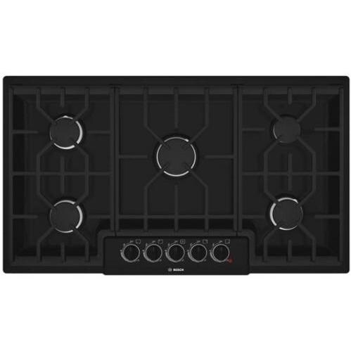 Bosch NGM Series Gas Cooktop, 36 Inch - Black