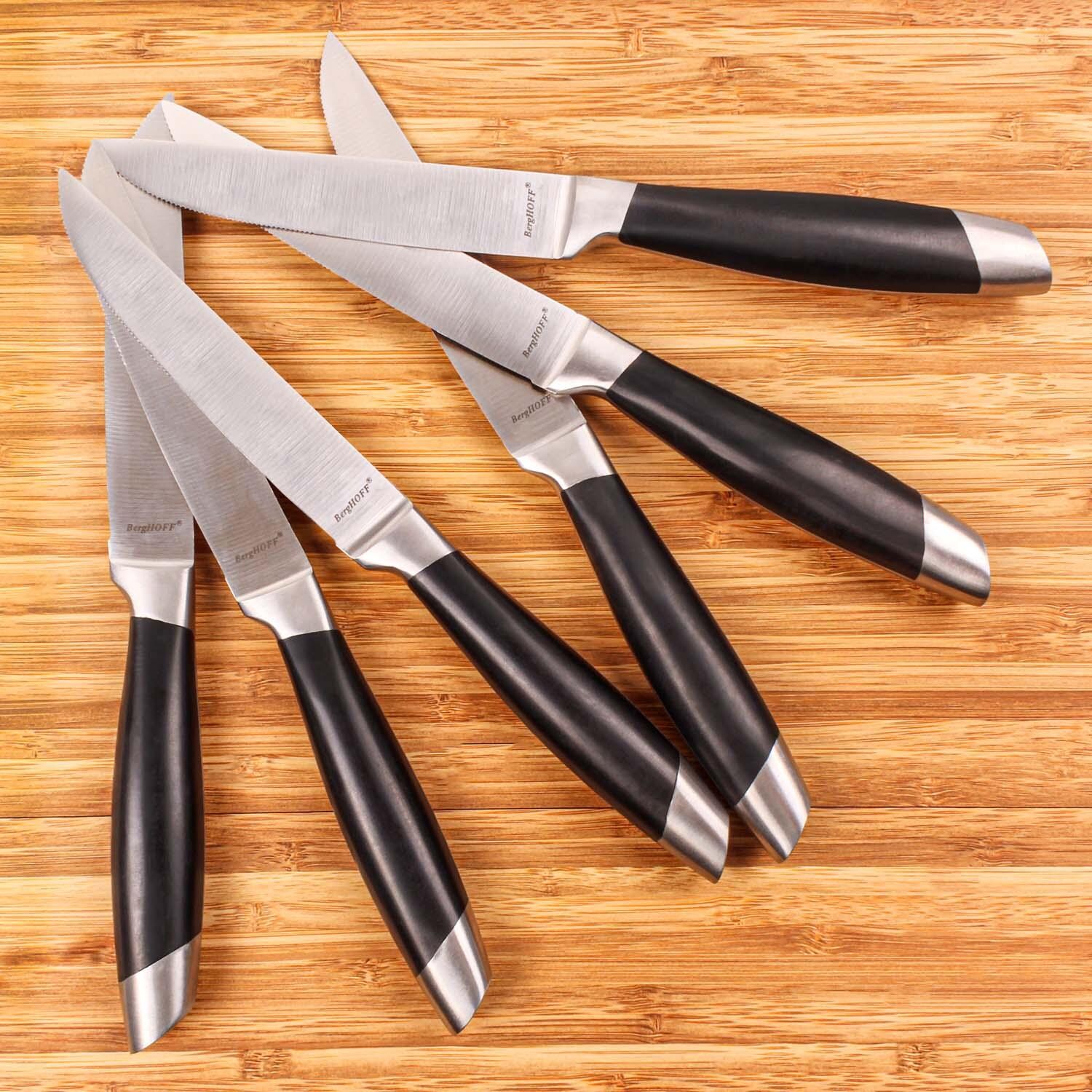 BergHOFF 4 1/4-in Essentials Geminis 12 Pc Stainless Steel Steak Knife Set - Lifestyle thumbnail