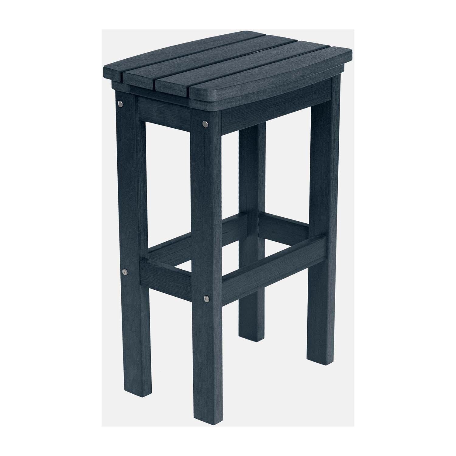 Hart Lane Polyresin Bar Stool in Federal Blue By Lakeview Outdoor Designs - White Background thumbnail