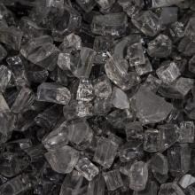 Lakeview Outdoor Designs 1/4-Inch Monochrome Gray Fire Glass - 60 Pounds