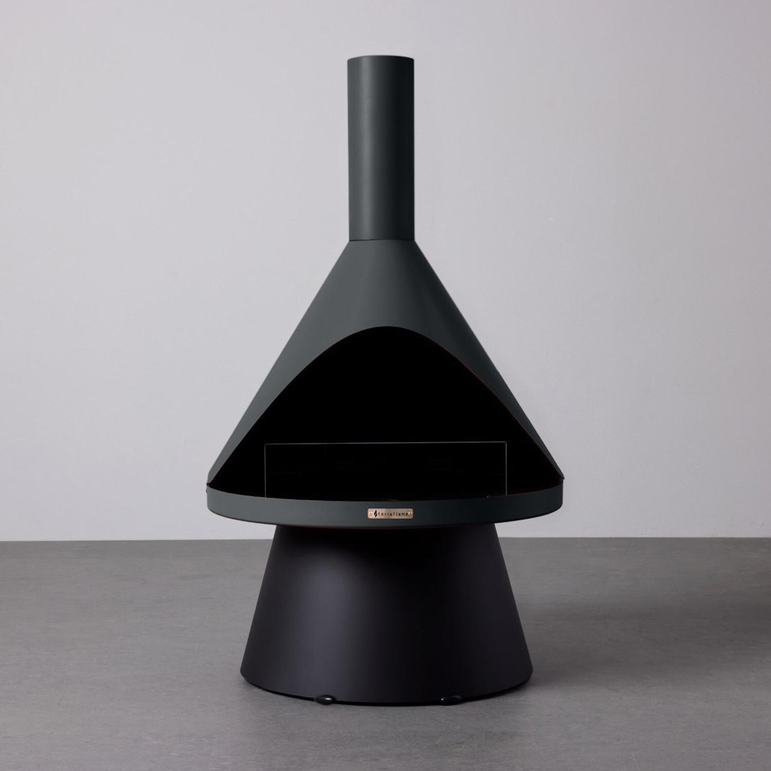 TerraFlame Lloyd Modern Gel Fuel Fireplace - Graphite - Display thumbnail