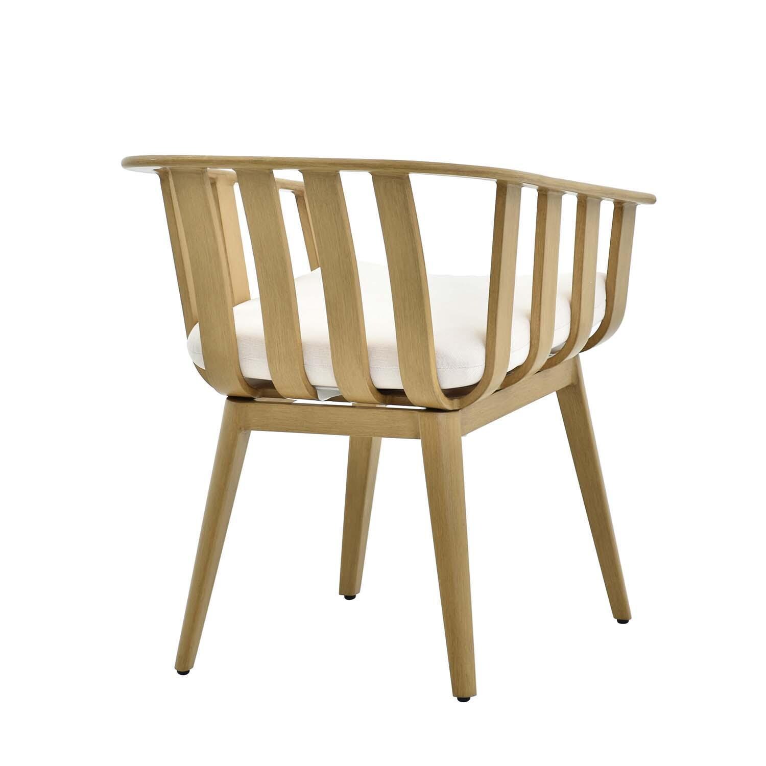 Ranch Pointe 5 Pc Set Aluminum Dining Set By Lakeview Outdoor Designs - Chair Back View - White Background thumbnail