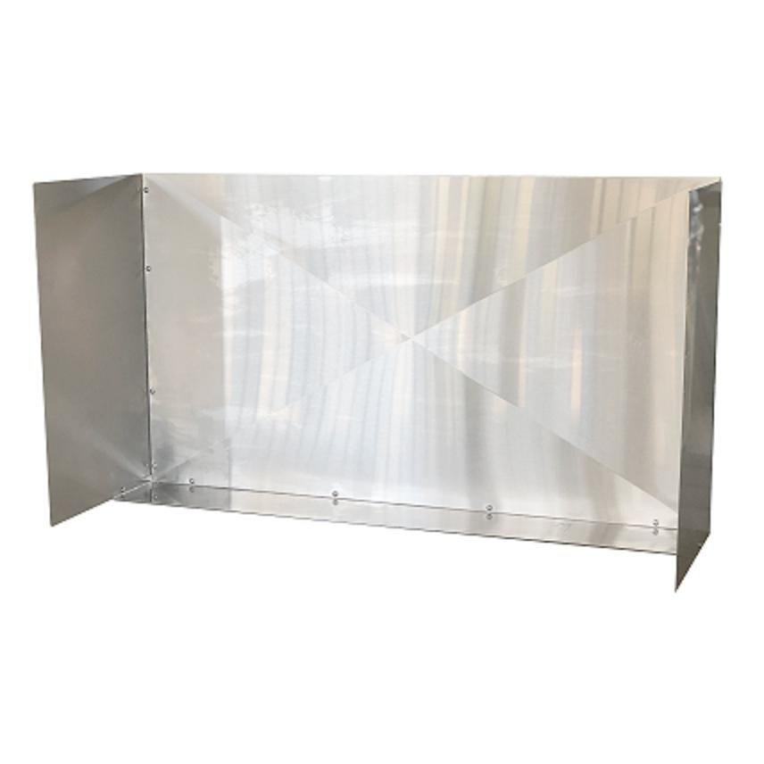 RCS 48-Inch Wind Guard For Premier & Cutlass Series Gas Grills - Side View thumbnail