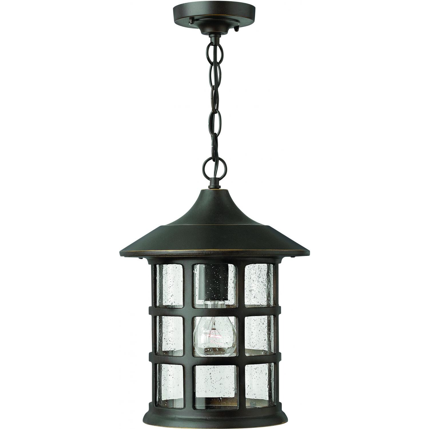 Hinkley Lighting Freeport One Light 14-Inch Outdoor Hanging Lantern - Oil Rubbed Bronze - 1802OZ
