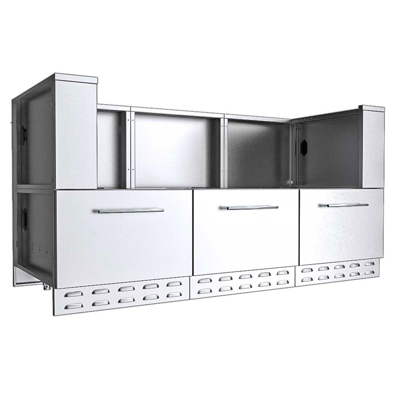 Sunstone 66-in Hybrid Pellet Grill Base Cabinet - SAC66HGDC