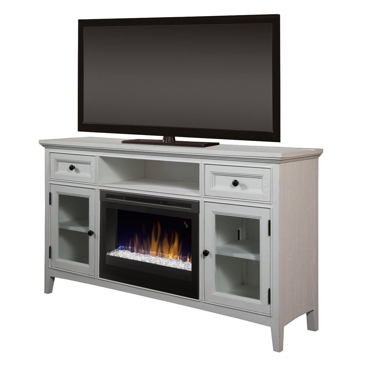 Dimplex Sophia 62-Inch Electric Fireplace Media Console - Acrylic Ice Embers - Ivory - GDS25G5-4400IV thumbnail