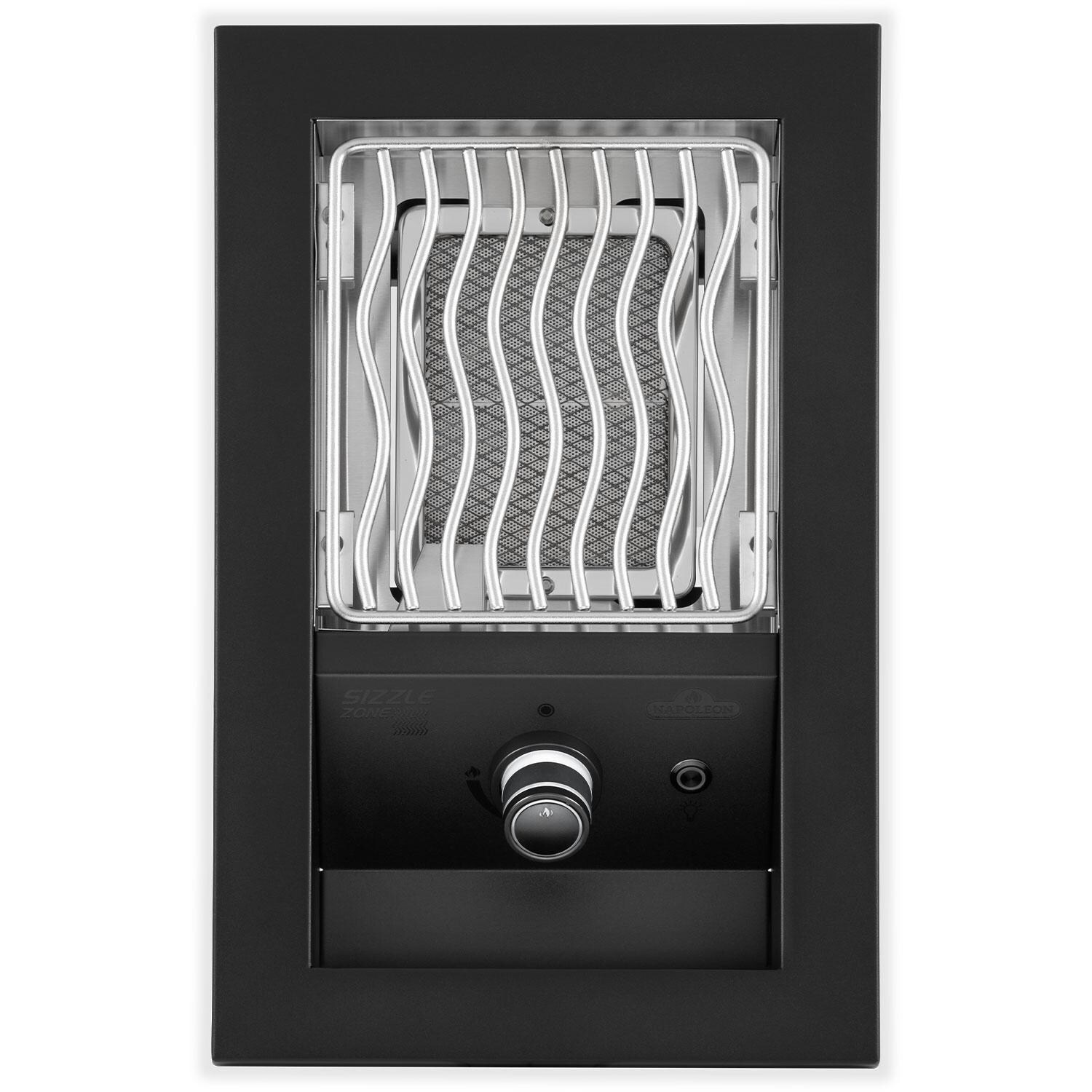 Napoleon BIB10IRPMK 700 Series 10-in Built-In Propane Single Infrared Burner - Matte Black - White Background thumbnail