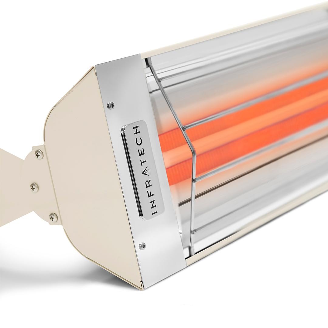 Infratech WD-Series 33-Inch 3000W Dual Element Electric Infrared Patio Heater - 277V - Almond - WD3027AL