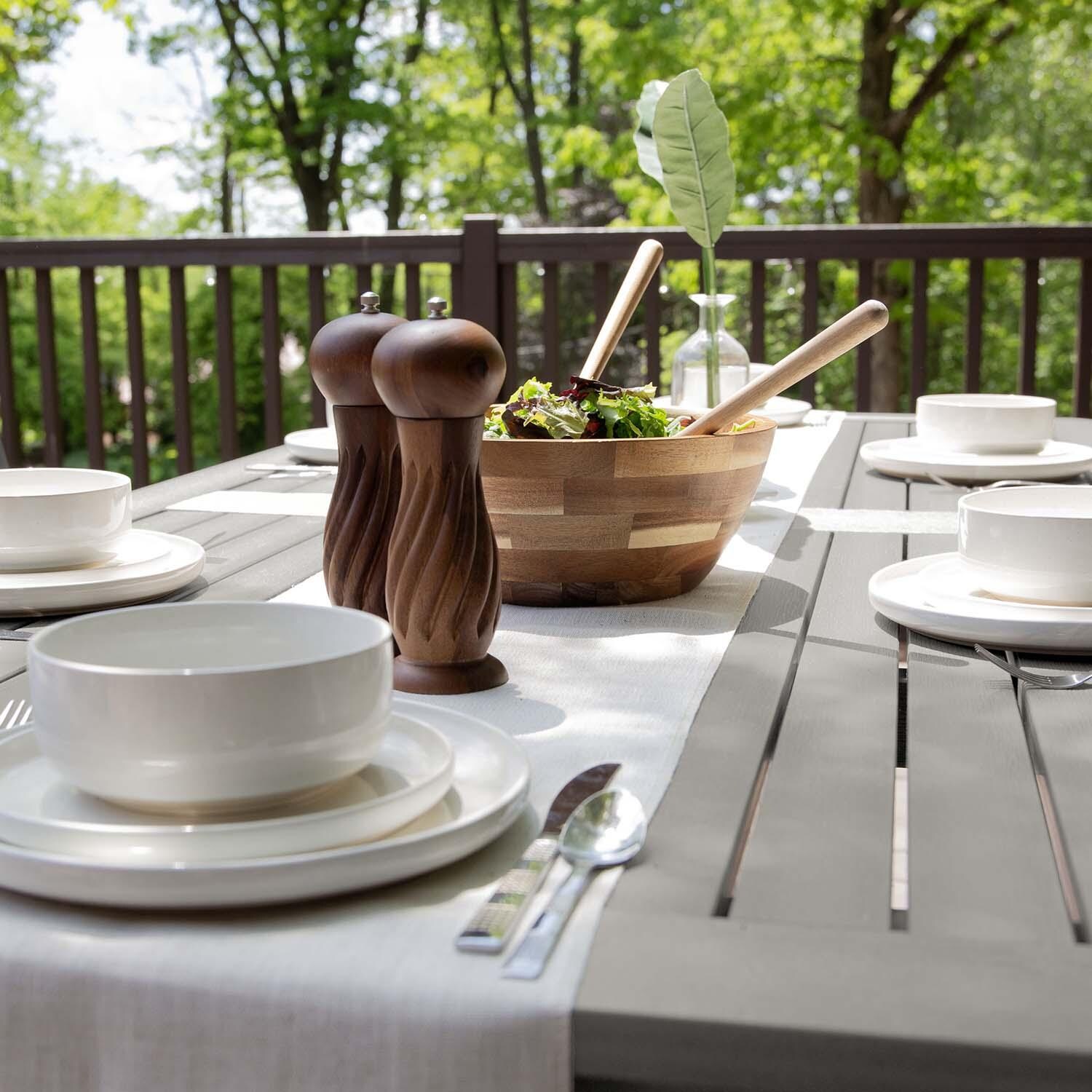 Hart Lane 7 Pc Recycled Plastic Dining Set In Harbor Gray by Lakeview - Detail thumbnail