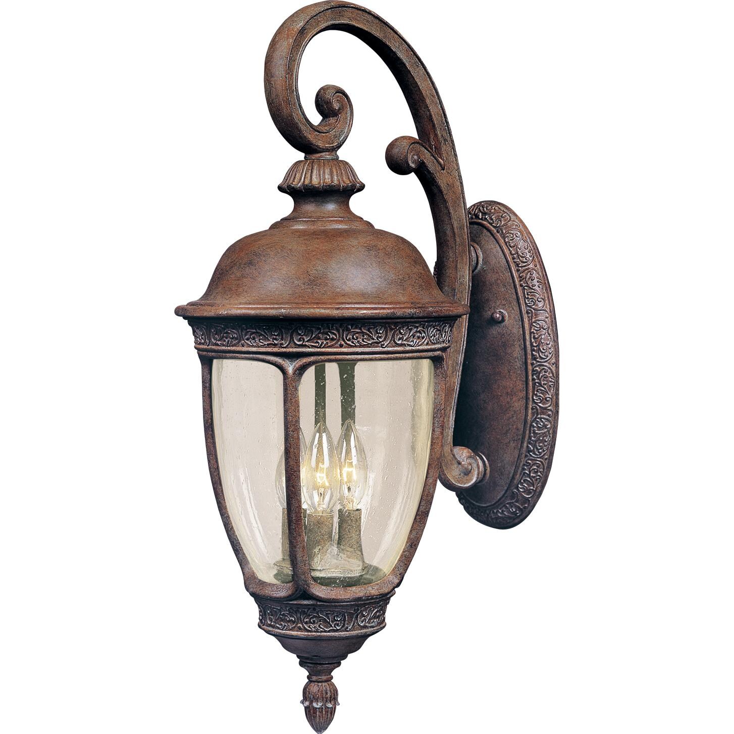 Maxim Knob Hill VX Three Light 33-Inch Outdoor Wall Light - Sienna - 40466CDSE image
