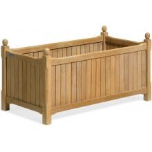 Natural Shorea 38-Inch Rectangular Planter Box By Oxford Garden image