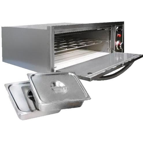 Cal Flame 2-in-1 Built-In 110V Electric Stainless Steel Warming / Pizza Oven - BBQ14967E thumbnail
