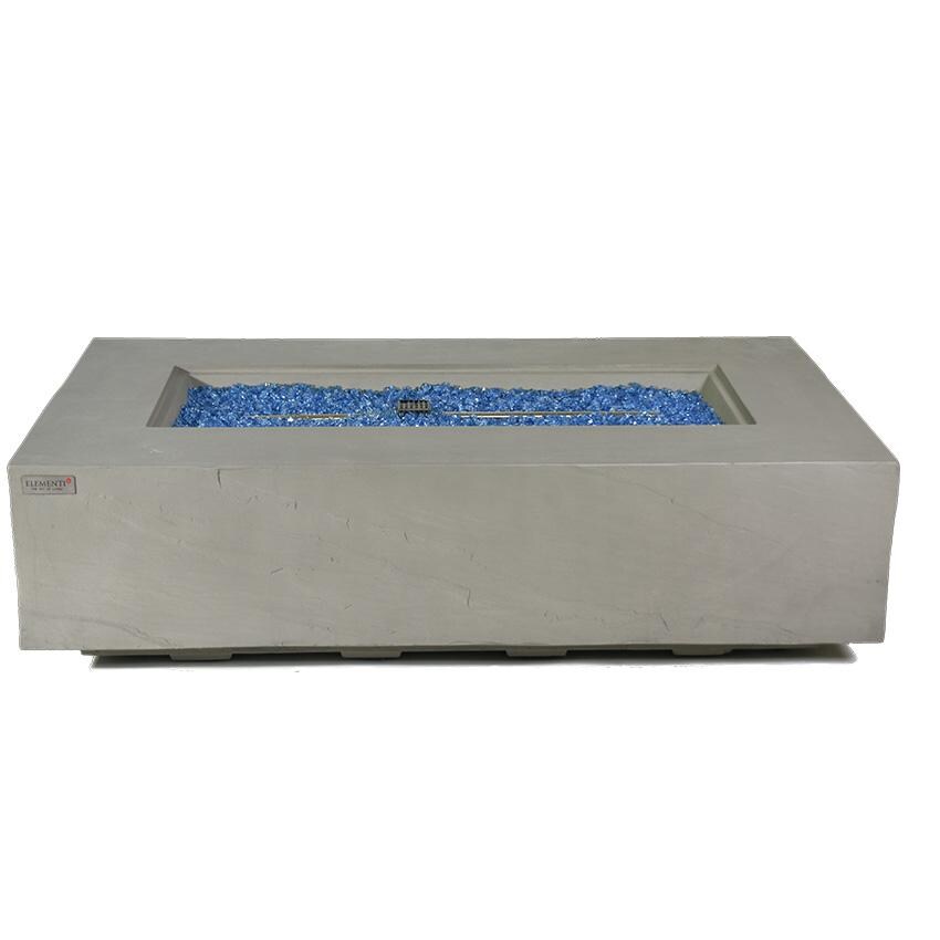 Elementi Meteora OFG410SG-LP 56-Inch Propane Space Gray Fire Pit Table - Uncovered and Unlit thumbnail