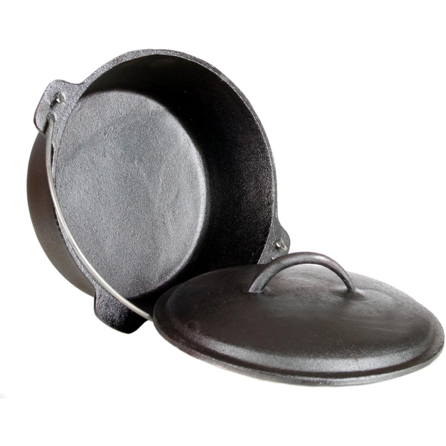 Cajun Cookware 2-Quart Seasoned Cast Iron Dutch Oven - Inside View thumbnail