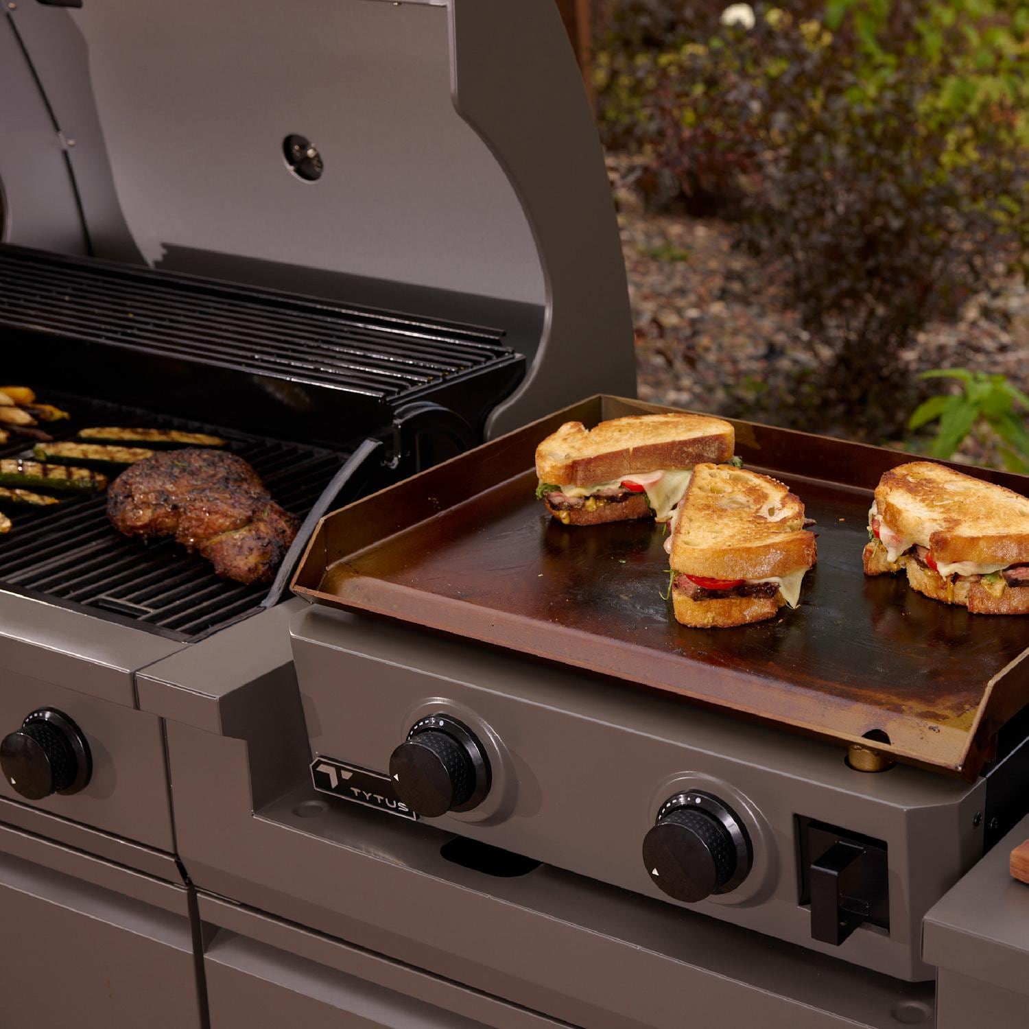 TYTUS TDT-BUN-013 Modular Duo w/ 4-Burner Gas Grill & 2-Burner Gas Griddle - Cooking - Lifestyle thumbnail