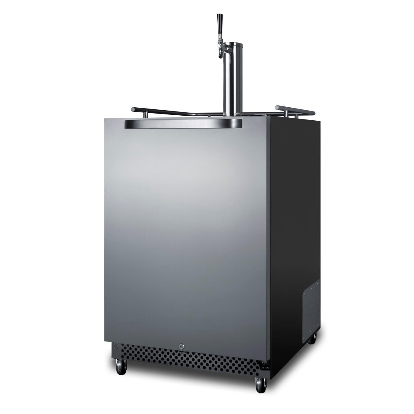 Summit SBC696OSCF Commercial Outdoor Rated Single Tap Cold Brew Coffee Dispenser / Kegerator - Angled thumbnail