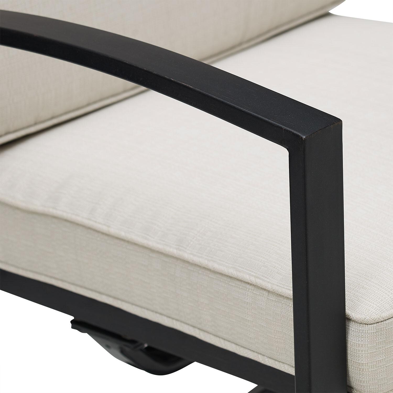 Ultimate Patio UP-82257BZ-OL 7Pc Outdoor Dining Set in Oatmeal - Arm - Detail thumbnail