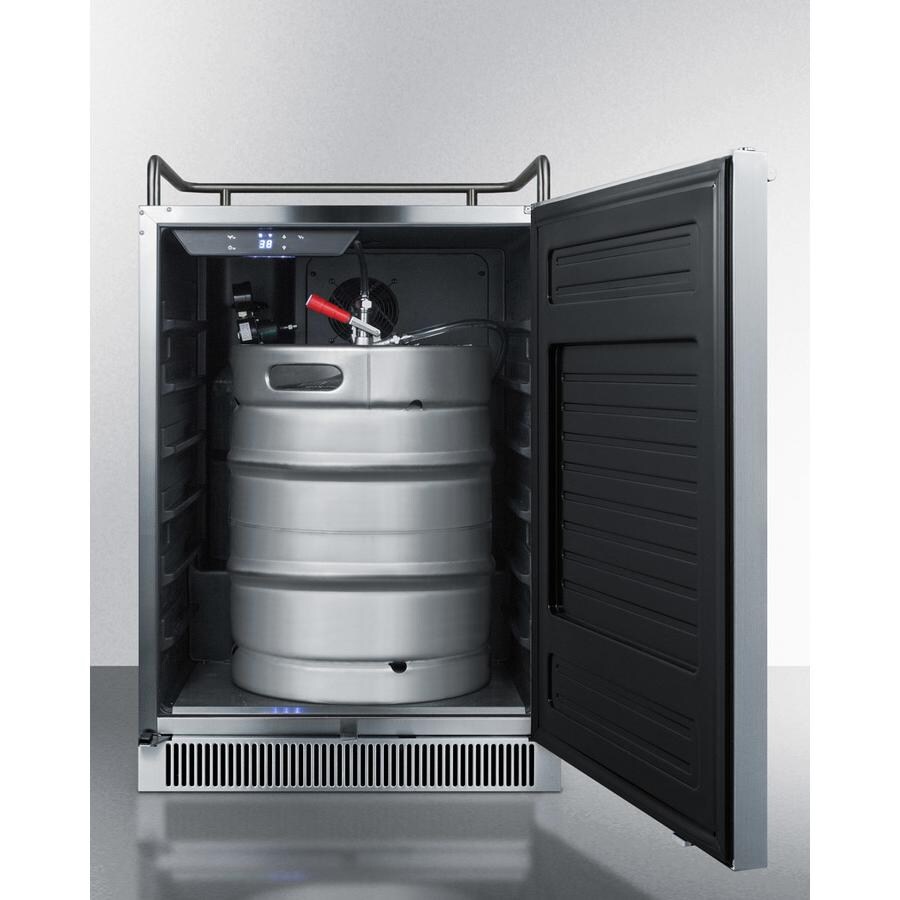 Summit 24-Inch 6.5 Cu. Ft. Built-In DIY Tap Beer Dispenser / Kegerator - Open View thumbnail