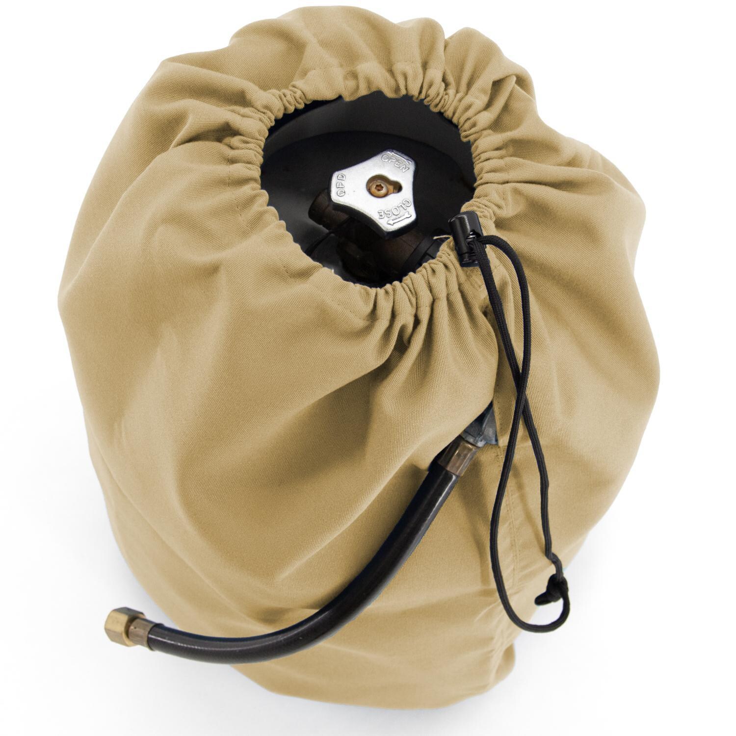 Signature Series Propane Tank Cover by BBQGuys - In Use Above thumbnail