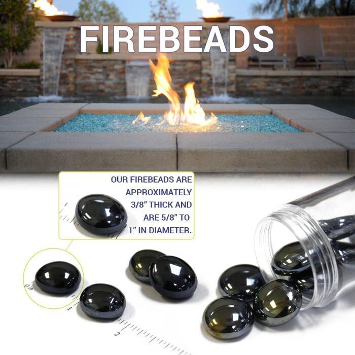 BBQGuys Signature FB-ROYLST-10 3/4-Inch Royal Blue Luster Fire Beads - Size thumbnail