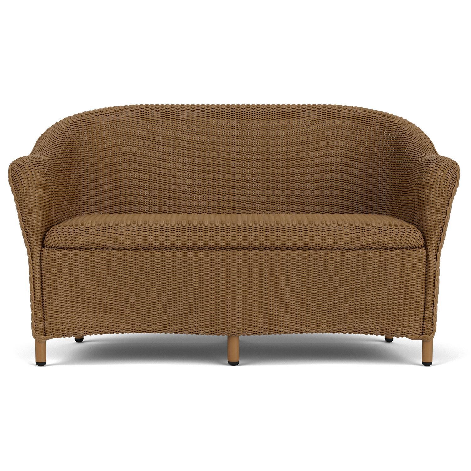 Reflections Lloyd Loom Loveseat in Hickory by Lloyd Flanders