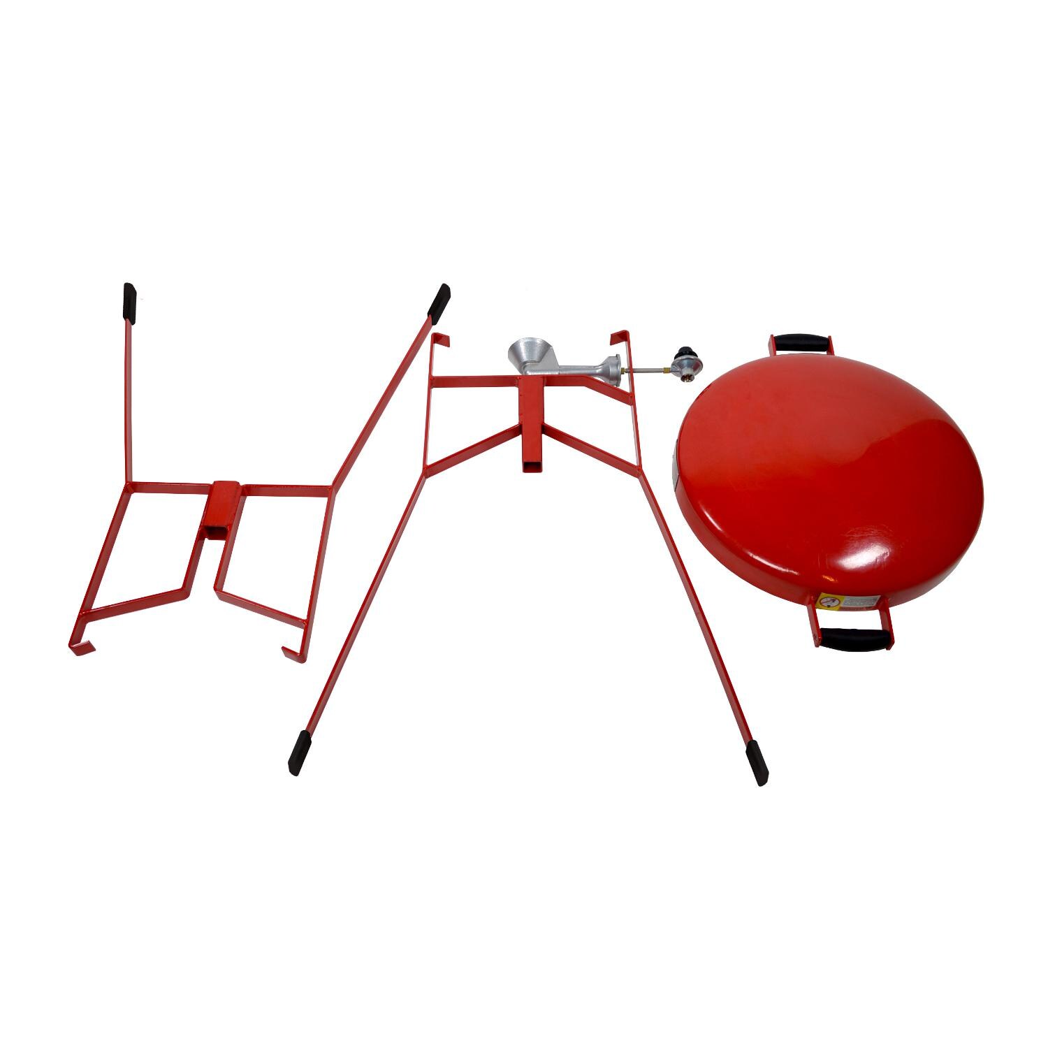 FireDisc TCGFD22HRR Original 36-Inch Tall Portable Propane Cooker - Fireman Red - 3-Piece Assembly thumbnail