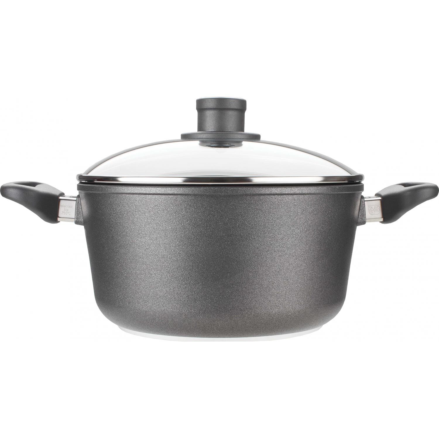 Woll Nowo Titanium 8-Inch 3.2-Quart Nonstick Stock Pot With Lid And Detachable Handle