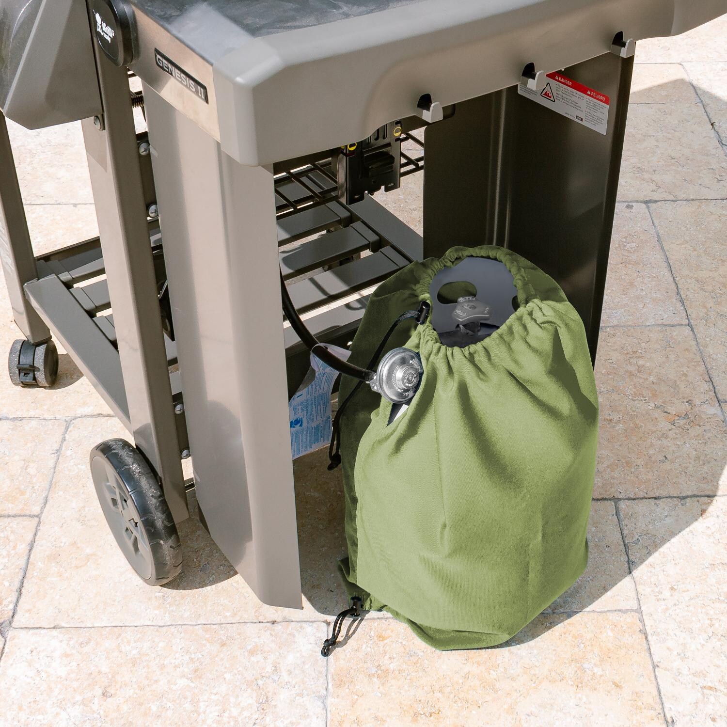 Signature Series Propane Tank Cover by BBQGuys - Lifestyle thumbnail