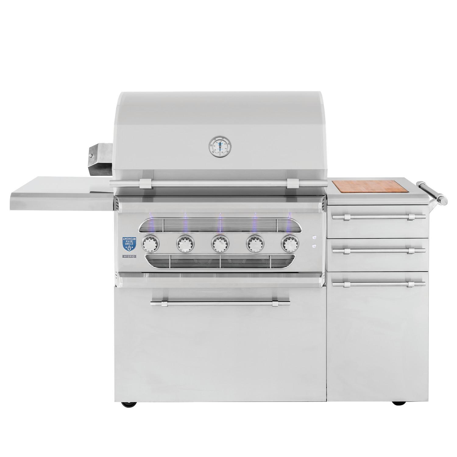 American Made Grills Muscle 36-Inch Freestanding Hybrid Grill - Propane - MUSFS36-LP image