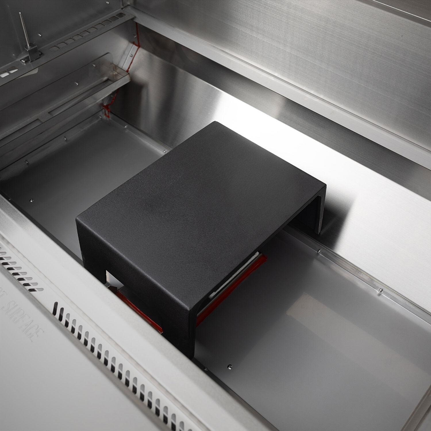 recteq RT-1300 E-Series Built-In 1300 Wood Pellet Grill - Cast Iron Deflector - Detail thumbnail