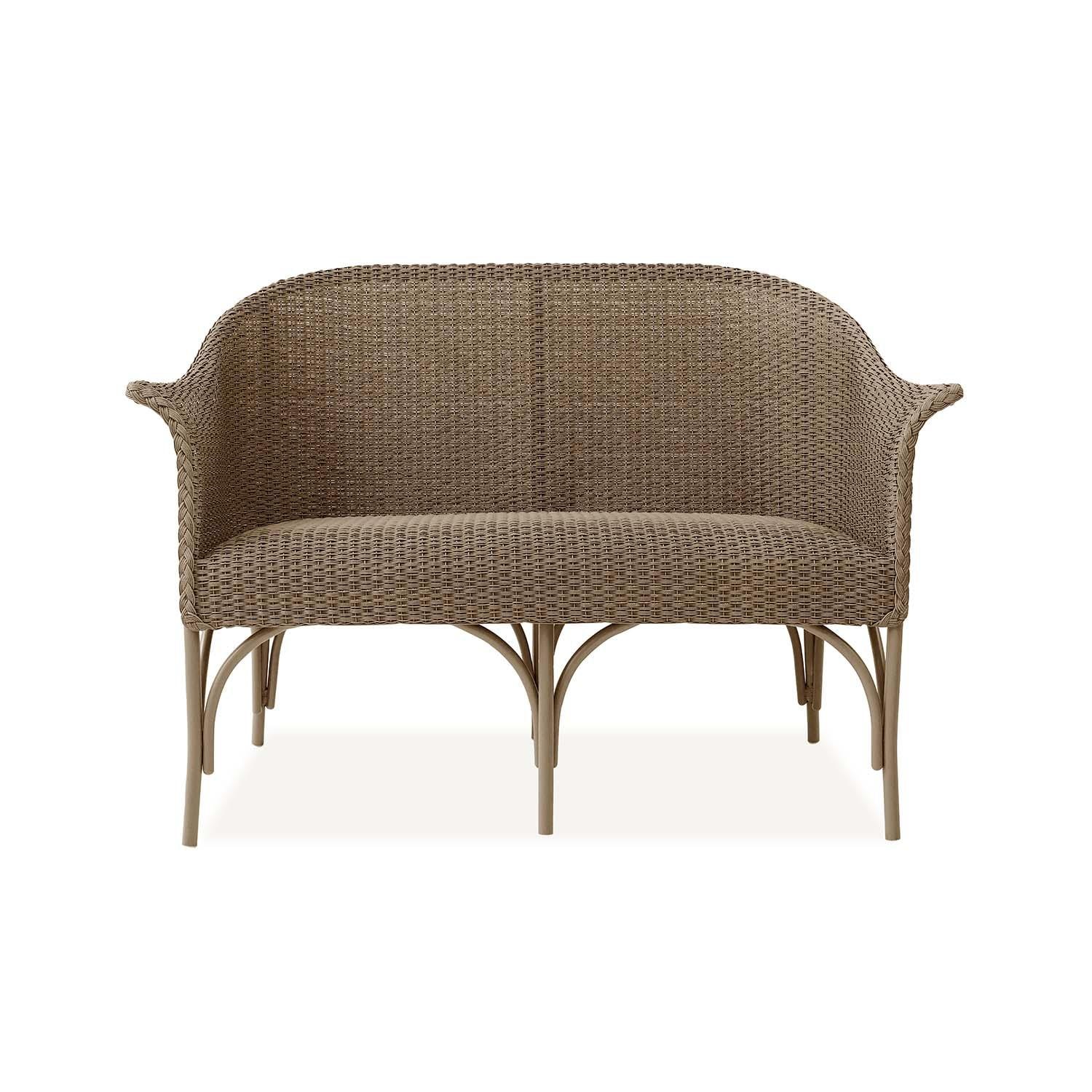 Timeless View Person Wicker Loveseat in Fawn by Lakeview Outdoor