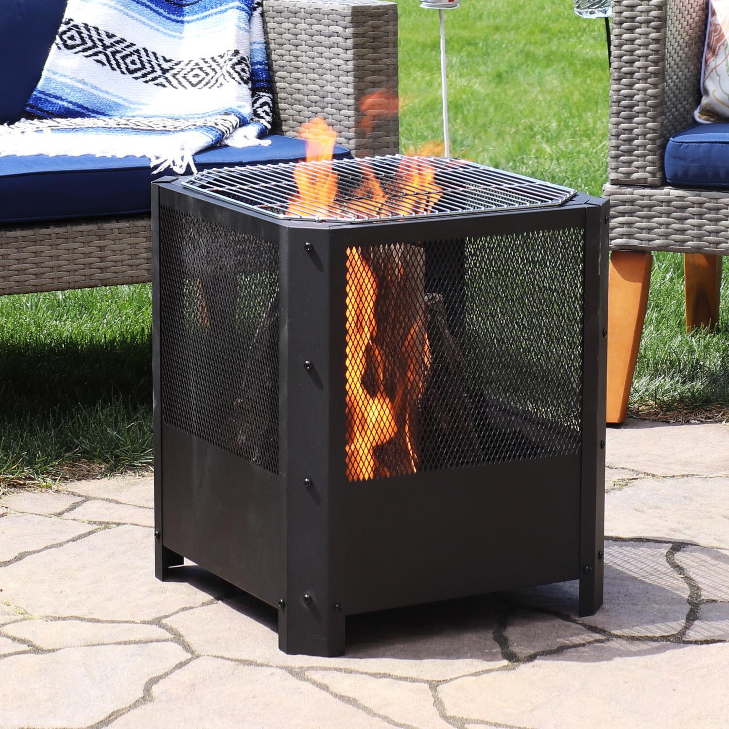 Ultimate Patio 17-Inch Steel Wood Burning Fire Pit thumbnail