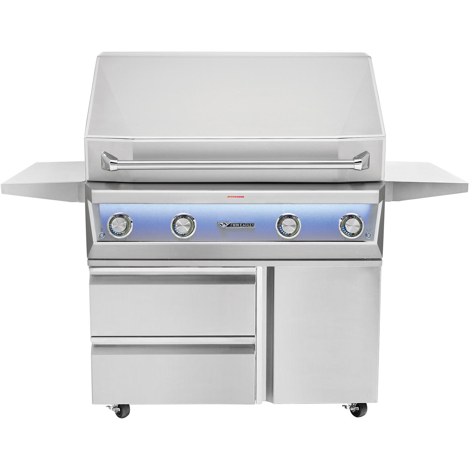 Twin Eagles TE1BQ42RS-L Eagle One 42-Inch 3-Burner Propane Gas Grill with Sear Zone & Infrared Rotisserie Burner On Deluxe Cart thumbnail