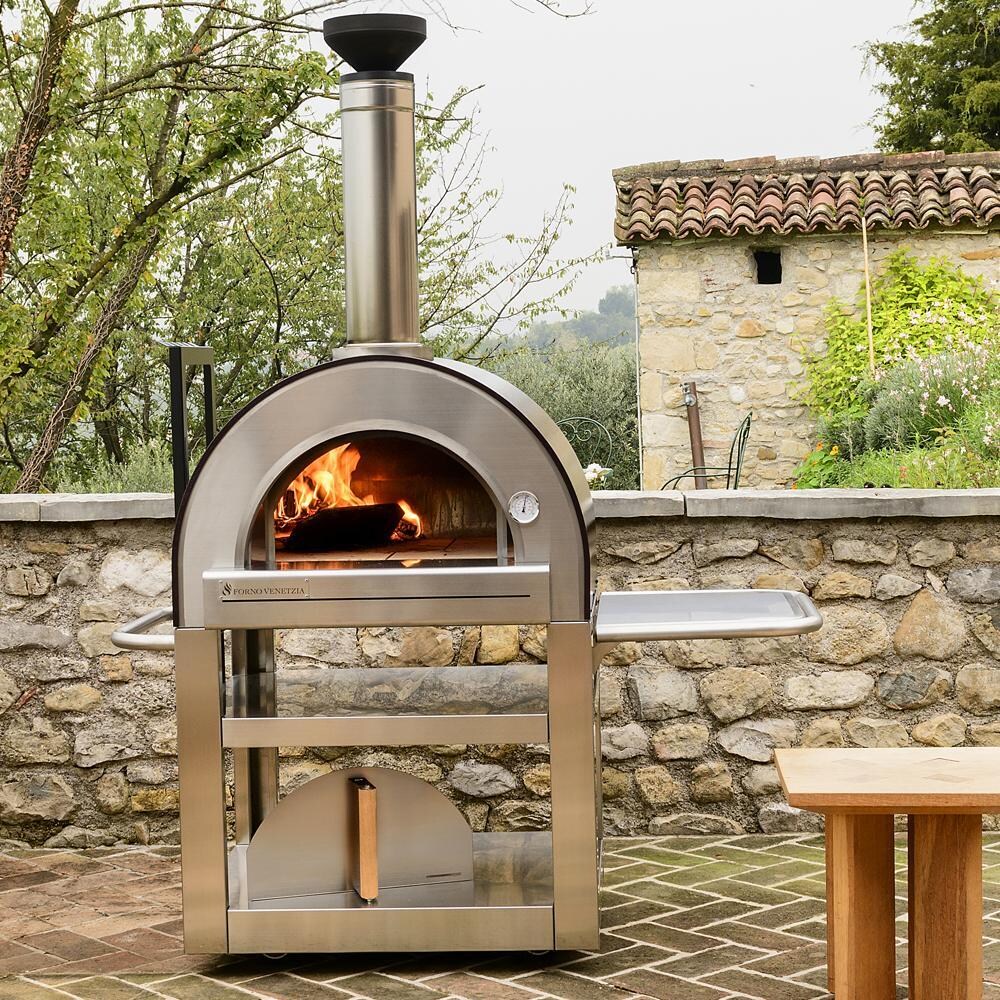 Forno Venetzia FVP500C Pronto 500 33-Inch Freestanding Wood-fired Pizza Oven - Copper - Lifestyle thumbnail