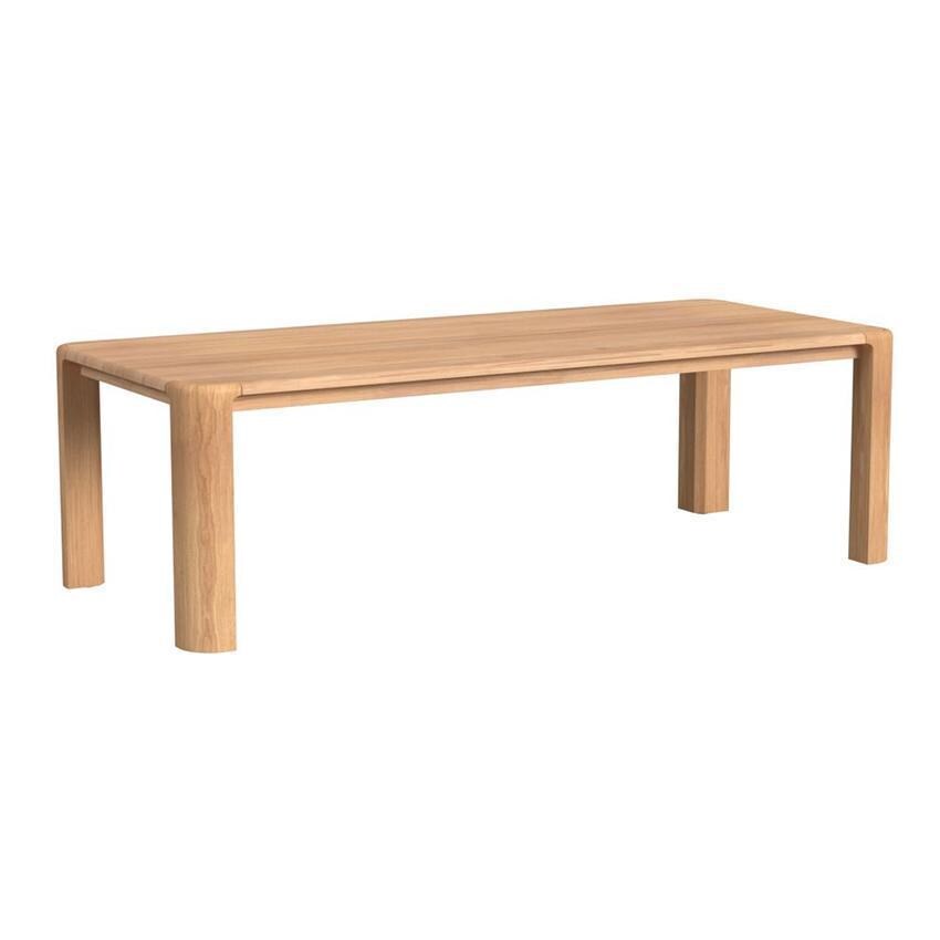 Cabo 7 Pc Teak Dining Set w/ Teak Table By Sunset West - Dining Table - White Background thumbnail