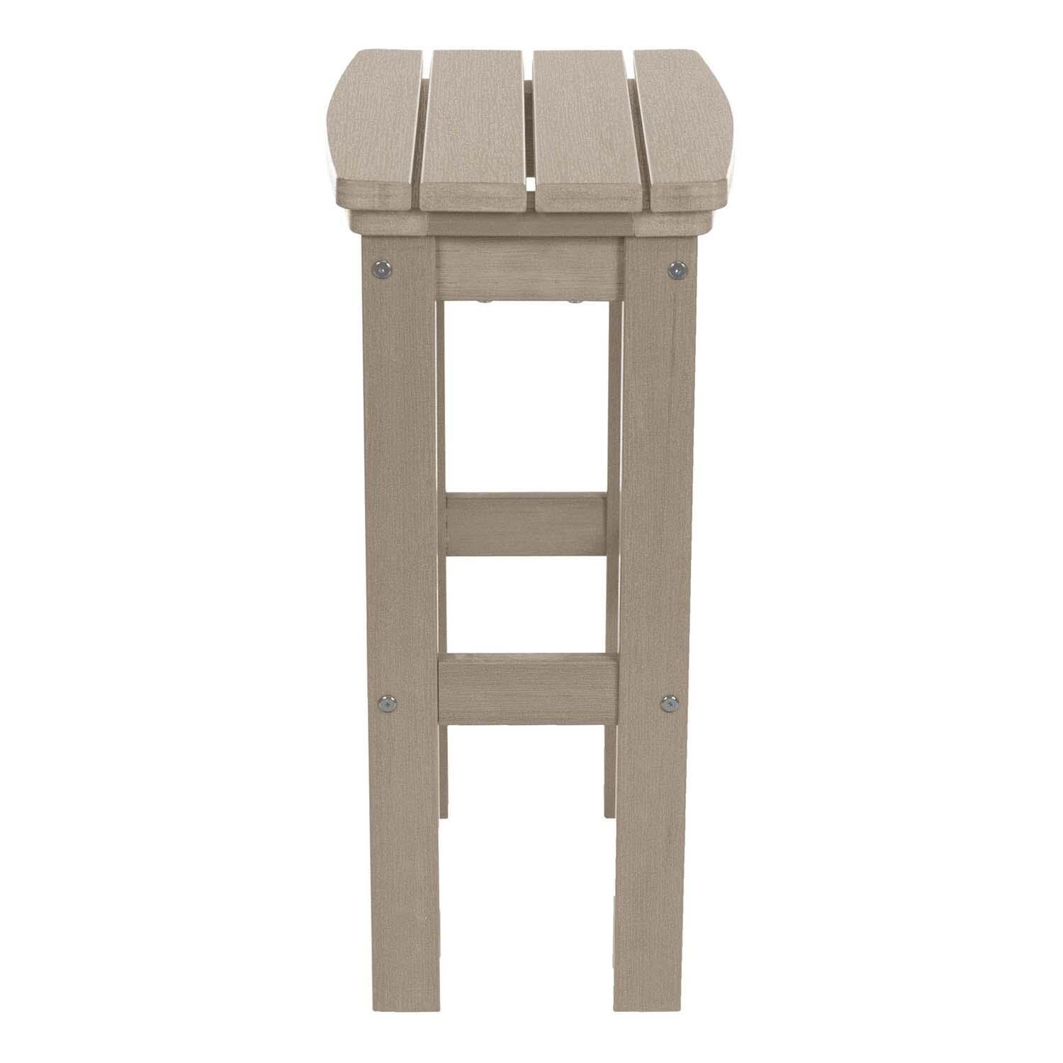 Hart Lane Polyresin Bar Stool in Woodland Brown By Lakeview Outdoor Designs - Side View - White Background thumbnail