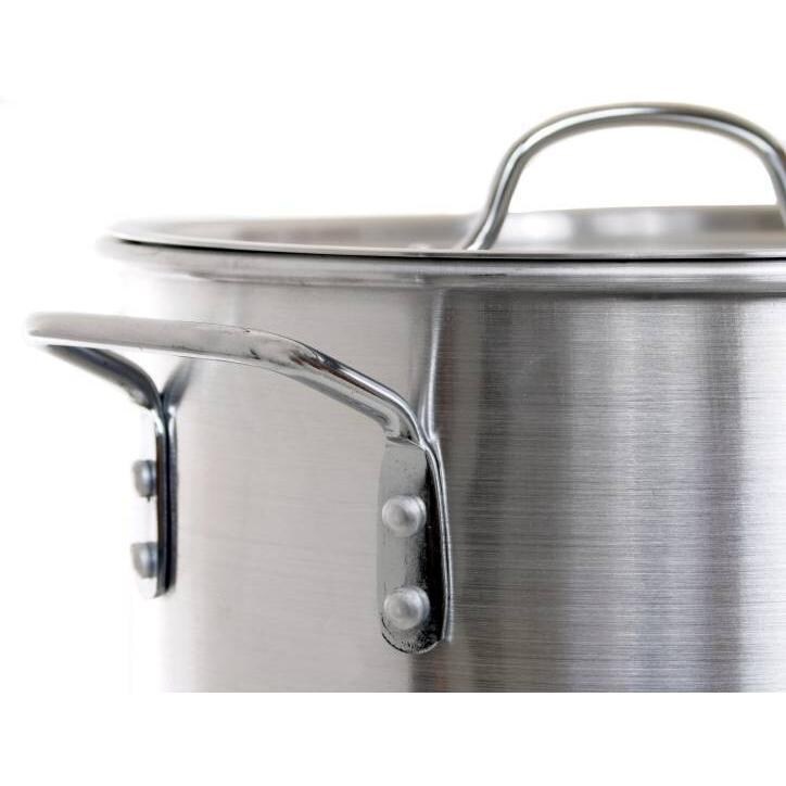 Cajun Cookware 28-Quart Aluminum Turkey Fry Pot - Pot Handle Detail View thumbnail