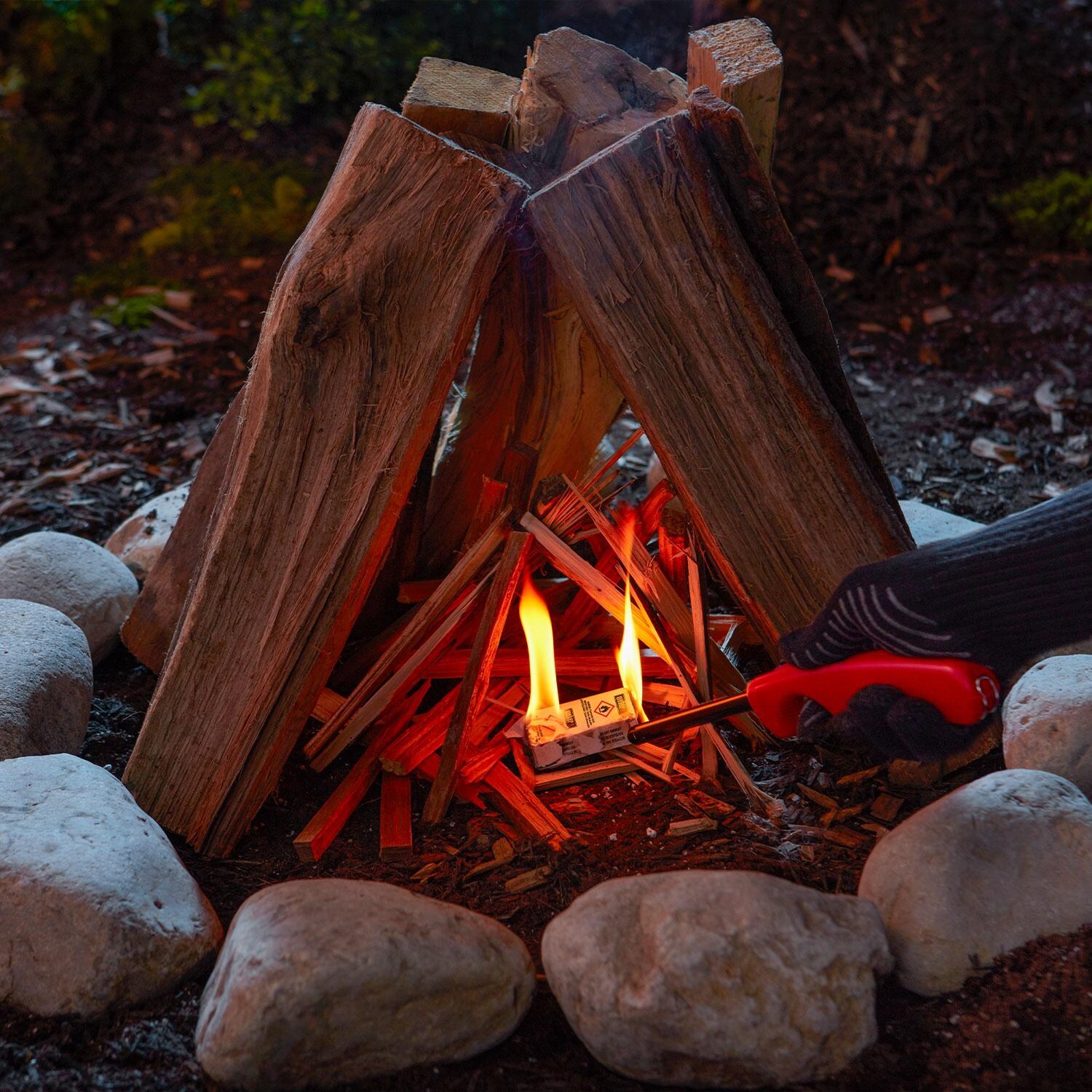 Weber 7480 12 Pc Rapidfire Fire Starters - Igniting Starters for Bonfire - Lifestyle thumbnail