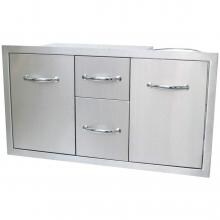 Sunstone Classic Series 42-Inch Multi-Storage Triple Drawer & Propane Tank Storage Combo - A-LPCDD42 image