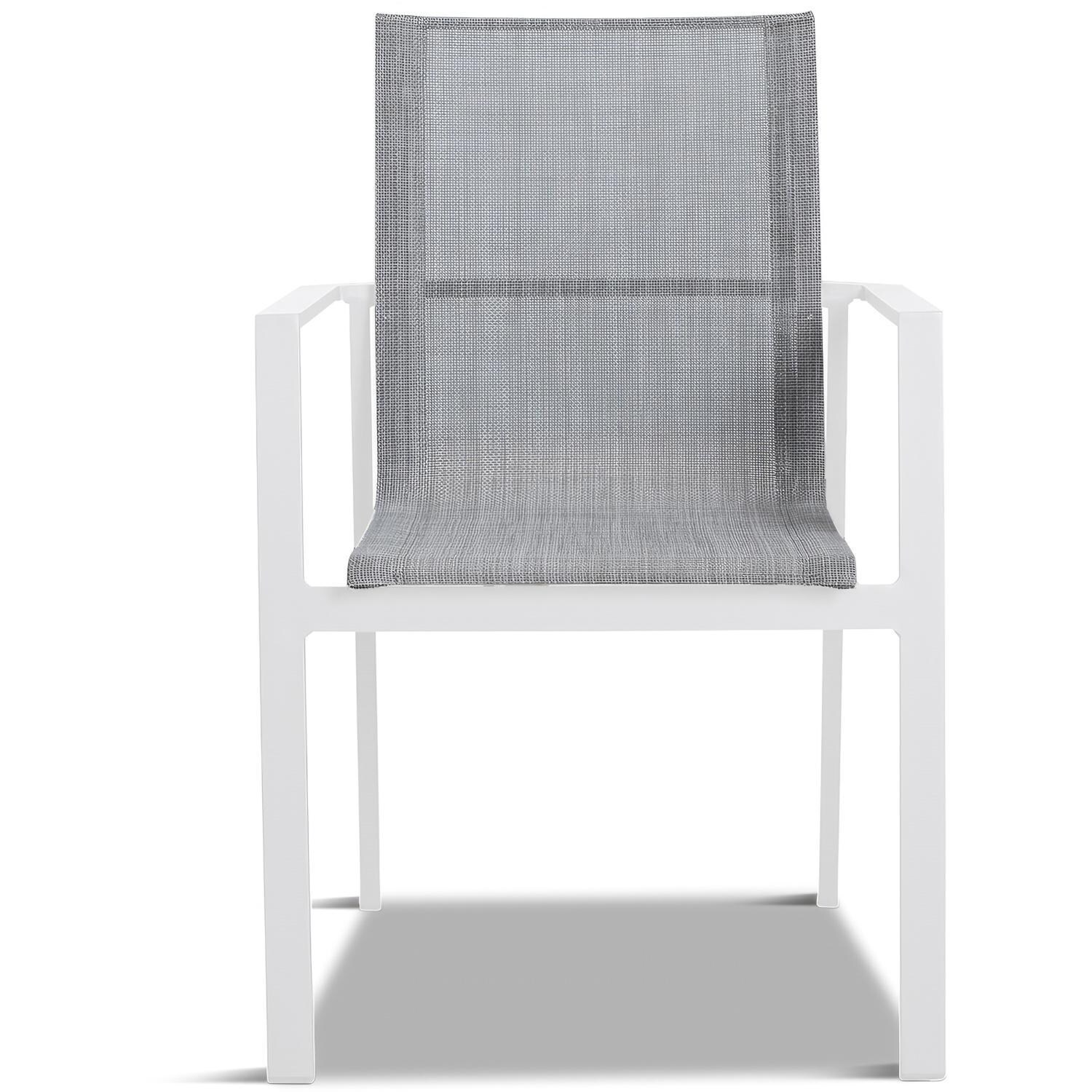 Spring Bay 9 Piece Dining Set in White - Chair - White Background thumbnail