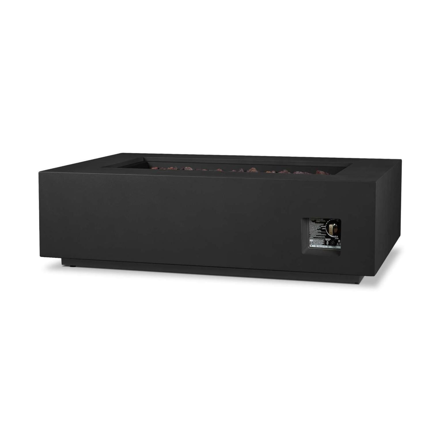Lakeview SCC9813LPBLK Elysian 50-Inch Rectangle Propane Fire Table w/ NG Conversion Kit - Black - Control thumbnail