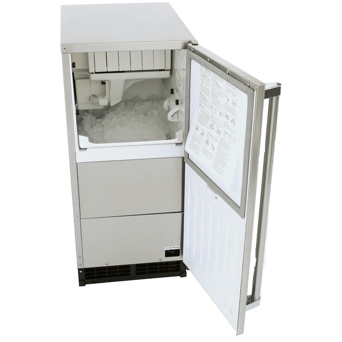 Luxor 15-Inch 44 Lb. Outdoor Ice Maker - Open View thumbnail