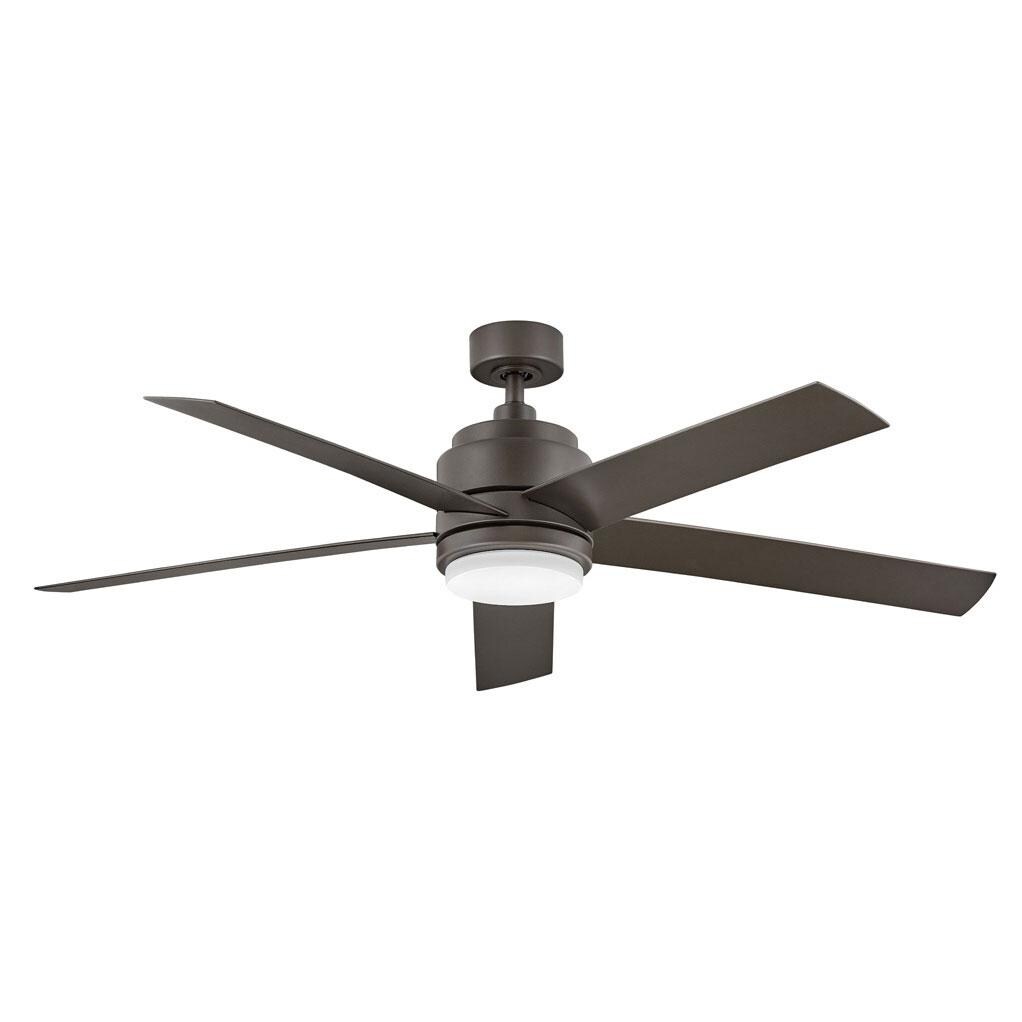 Hinkley Lighting Tier 54 Inch Indoor / Outdoor Ceiling Fan W/ LED Lighting - Metallic Matte Bronze - 902054FMM-LWA